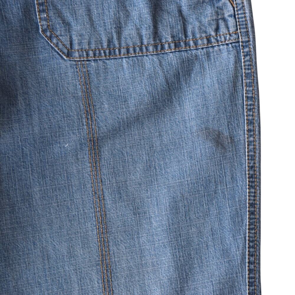 Vintage Faded Glory Y2K Denim Capri Jeans - Size 4 - Drawstring Hem - Picture 7 of 8